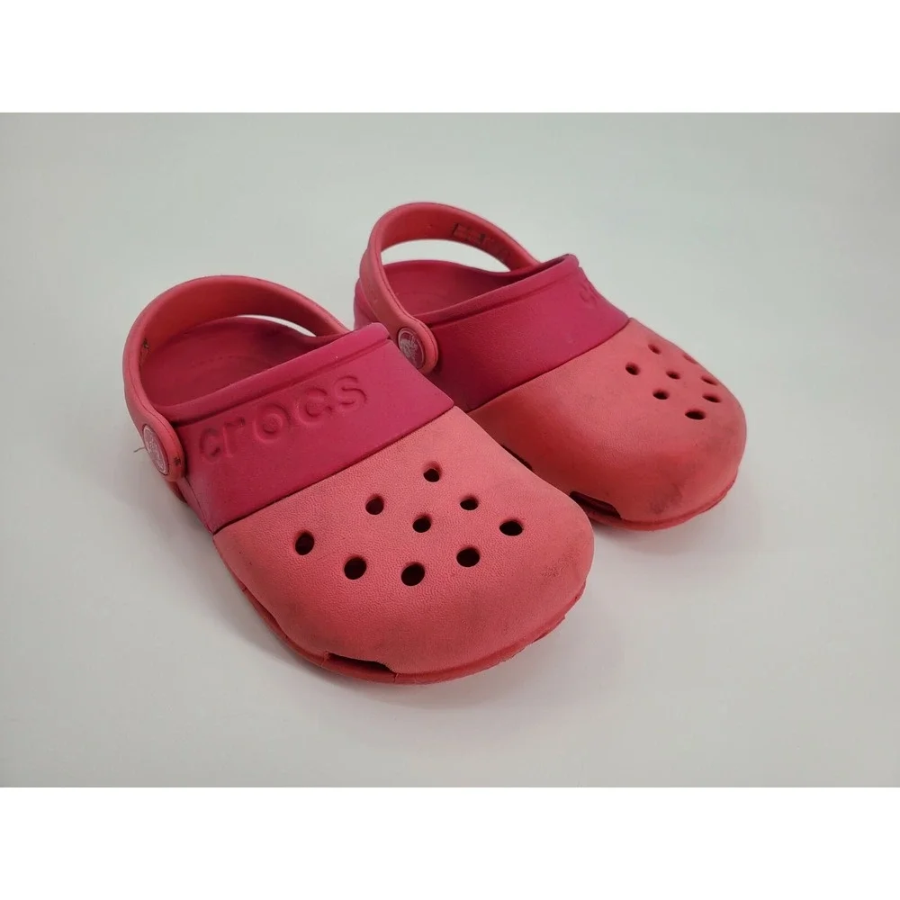 Crocs‎ Kids' Electro Clogs | Water Shoes | Kids' Shoes Pink Size C 9